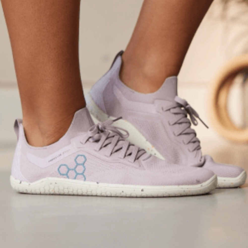 Vivo Barefoot Women's Shoes in Light Purple and White - Picture 2 of 11